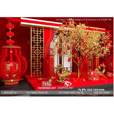 File Backdrop CNC Tết 2024 sketchup